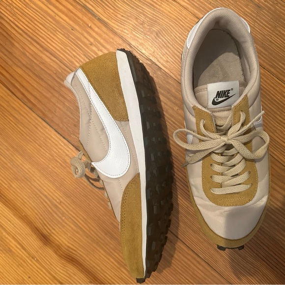 Nike Tan and White Retro Sneakers - Picture 2 of 4